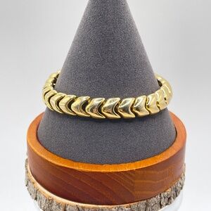 Vintage Joan Rivers Chevron Link Bracelet 7 1/2